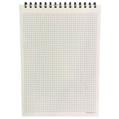 Ayush Paper A5 Spiral Bound Notebook, Grid