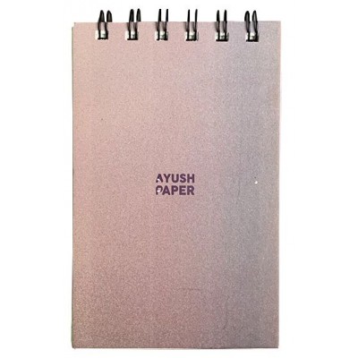 Ayush Paper Pocket Size Spiral Bound Notebook, Ruled