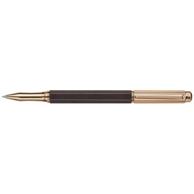 Caran d'Ache Varius Rollerball, Ebony Wood, Rose Gold Plated