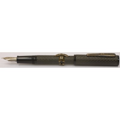 Conklin Mark Twain Crescent Filler, Matte Carbon Stealth T-Flex