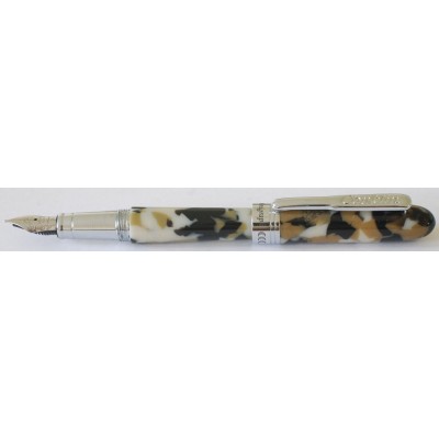 Conklin Minigraph Fountain Pen, White Satin