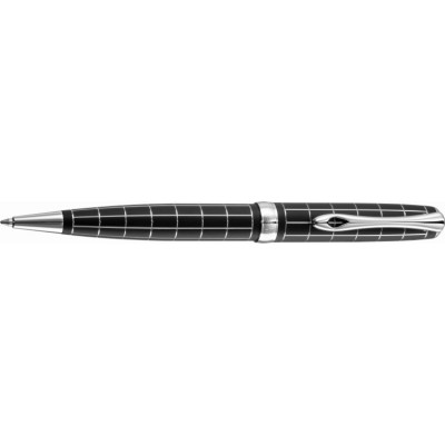 Diplomat A Plus Ballpoint, Rhombus Guilloche Lapis Black