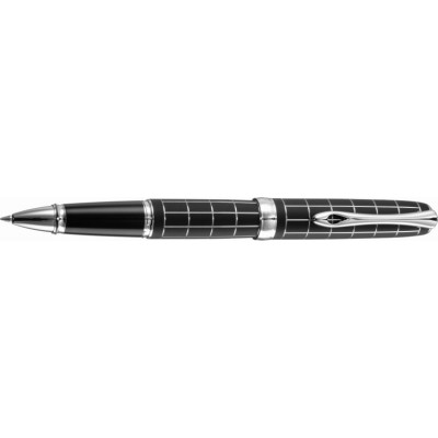 Diplomat A Plus Rollerball, Rhombus Guilloche Lapis Black