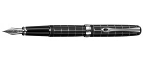 Diplomat A2 Fountain Pen, Lapis Black Matte Chrome