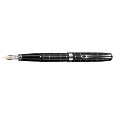 Diplomat A2 Fountain Pen, Lapis Black Matte Chrome