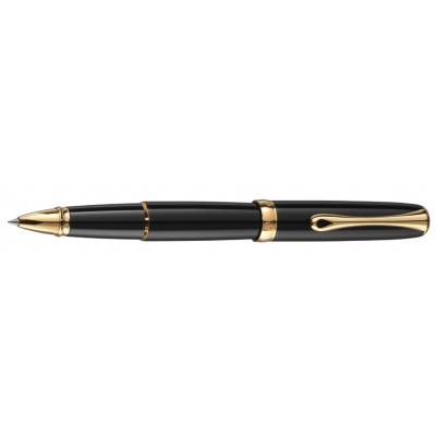 Diplomat A2 Rollerball, Black Lacquer and Gold