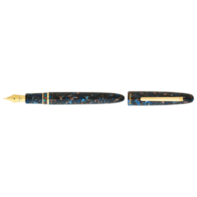 Esterbrook Estie Fountain Pen, Nouveau Blue, Gold Trim