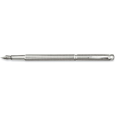 Caran d'Ache Ecridor Fountain Pen, Retro, Silver Plated/Rhodium Coated