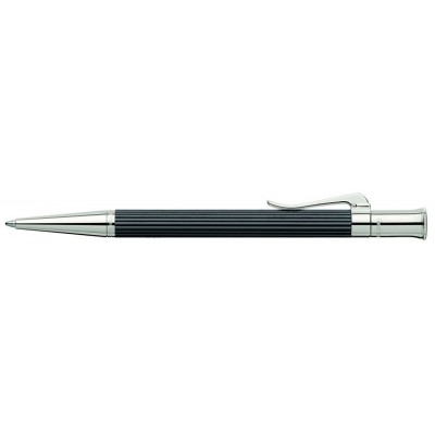 Graf von Faber-Castell Classic Ballpoint, Ebony Wood, Platinum Plated