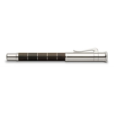 Graf von Faber-Castell Classic Fountain Pen, Anello, Grenadilla Wood, Platinum Plated