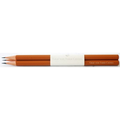 Graf von Faber-Castell Perfect Pencil, Guilloche Refills, Per Box of 3, Brown