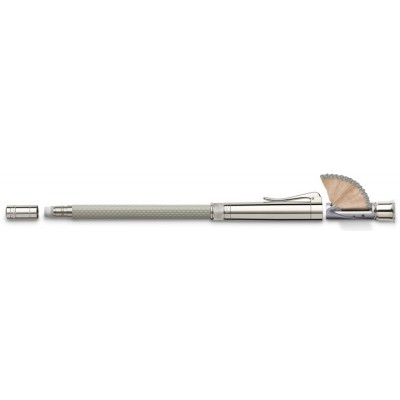 Graf von Faber-Castell Perfect Pencil, Platinum Plated, Grey