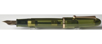 Jinhao No. 9019 Fountain Pen, Olive Green with Heartbeat Nib