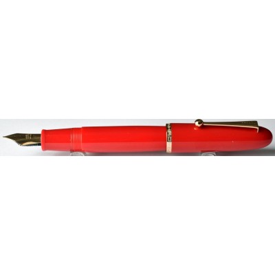 Jinhao No. 9019 Fountain Pen, Red with Heartbeat Nib