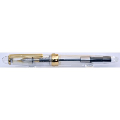 Jinhao No. 992 Demonstrator Fountain Pen, Clear, Gold Trim