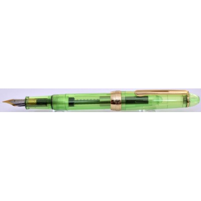 Jinhao No. 992 Demonstrator Fountain Pen, Green, Gold Trim