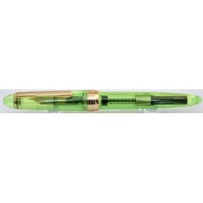 Jinhao No. 992 Demonstrator Fountain Pen, Green, Gold Trim