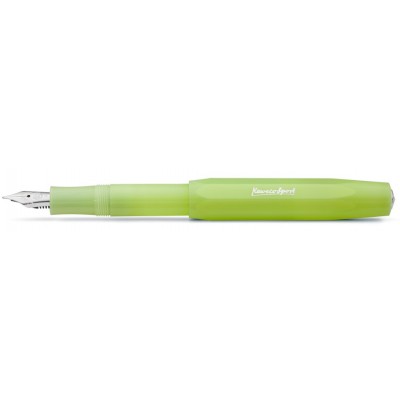 Kaweco Frosted Sport Fountain Pen, Fine Lime