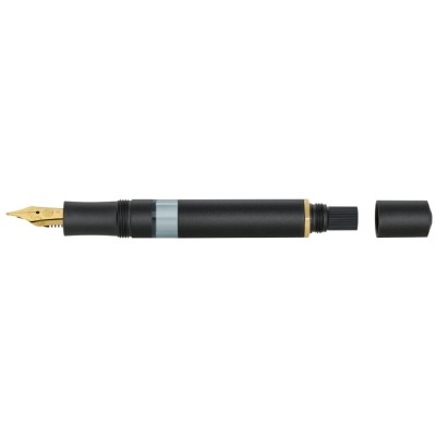 Kaweco Sport Piston Filler Fountain Pen, Black AL, Solo