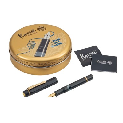 Kaweco Sport Piston Filler Fountain Pen, Black AL, Solo