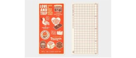 Traveler's Company (Midori) Notebook Refill, Standard Size, Plastic Sheet Underlay 2025