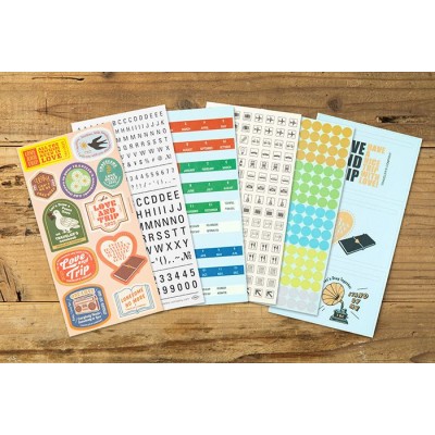 Traveler's Company (Midori) Notebook Refill, Sticker Set 2025