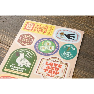 Traveler's Company (Midori) Notebook Refill, Sticker Set 2025