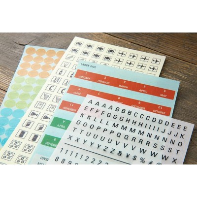 Traveler's Company (Midori) Notebook Refill, Sticker Set 2025