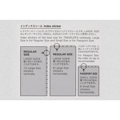 Traveler's Company (Midori) Notebook Refill, Sticker Set 2025