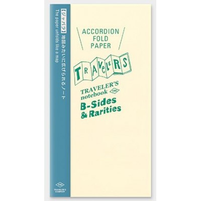 Traveler's Company (Midori) B-Sides & Rarities Notebook Refill, Standard Size, Accordian Fold Paper