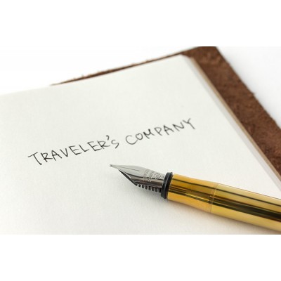 Traveler's Company (Midori) Brass Fountain Pen, Brass