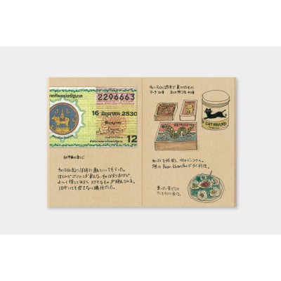 Traveler's Company (Midori) Notebook Refill, Passport Size, 009 Kraft Paper Notebook