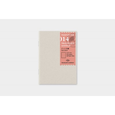 Traveler's Company (Midori) Notebook Refill, Passport Size, 014, Dot Grid