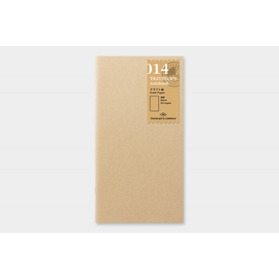 Traveler's Company (Midori) Notebook Refill, Standard Size, 014 Kraft Paper Notebook