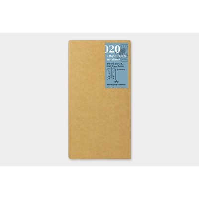 Traveler's Company (Midori) Notebook Refill, Standard Size, 020 Kraft Paper Folder