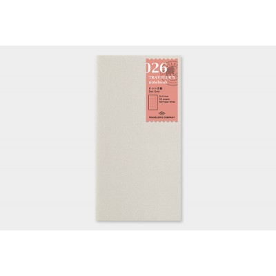 Traveler's Company (Midori) Notebook Refill, Standard Size, 026 Dot Grid