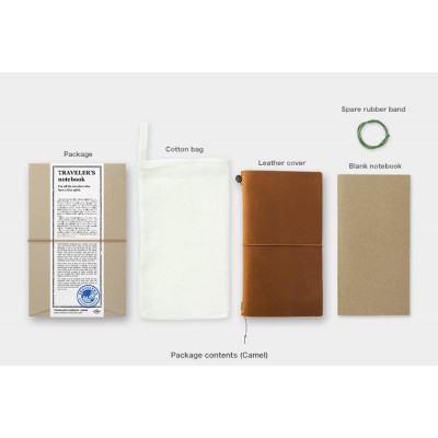 Traveler's Company (Midori) Notebook, Standard Size, Camel