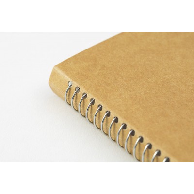 Traveler's Company (Midori) Spiral Ring Notebook, A5, Blank MD Paper, White