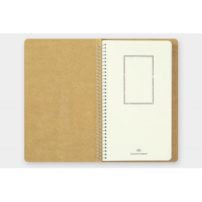 Traveler's Company (Midori) Spiral Ring Notebook, A5, Blank MD Paper, White