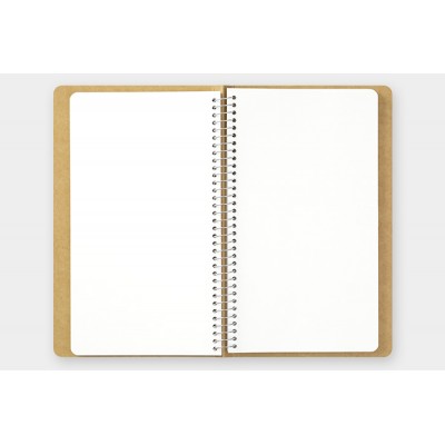 Traveler's Company (Midori) Spiral Ring Notebook, A5, Blank MD Paper, White