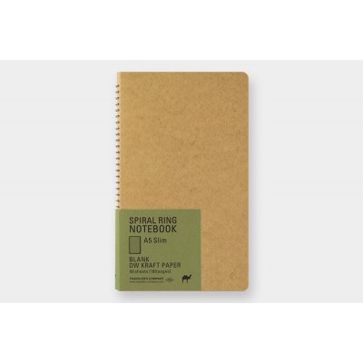 Traveler's Company (Midori) Spiral Ring Notebook, A5, DW Kraft Paper