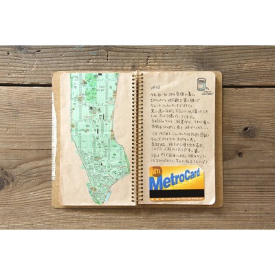 Traveler's Company (Midori) Spiral Ring Notebook, A5, DW Kraft Paper