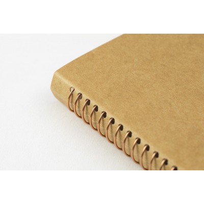 Traveler's Company (Midori) Spiral Ring Notebook, A6, DW Kraft Paper