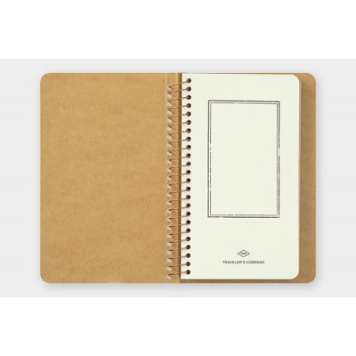 Traveler's Company (Midori) Spiral Ring Notebook, A6, DW Kraft Paper