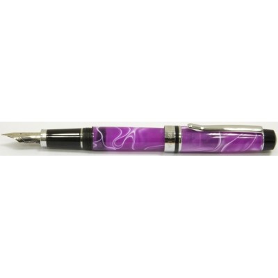 Monteverde Prima Fountain Pen, Purple/White Swirl