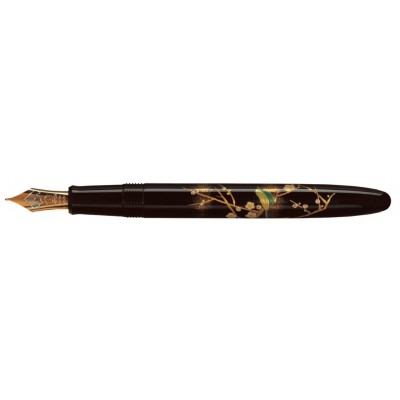 Namiki Yukari Fountain Pen, Apricot Tree and Bush Warbler