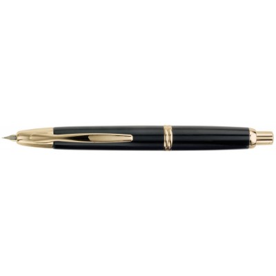 Pilot Capless Fountain Pen, Black with Gold Accents