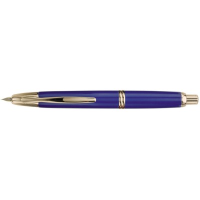 Pilot Capless Fountain Pen, Blue with Gold Accents