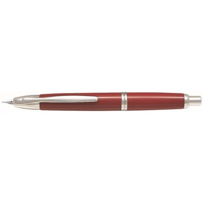 Pilot Capless Fountain Pen, Red with Rhodium Accents