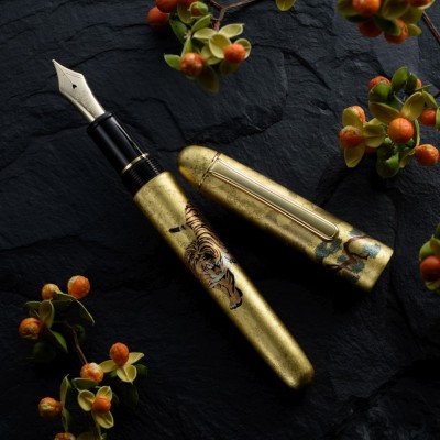 Platinum 3776 Century Slip & Seal Fountain Pen, Matsu-Tora Kanazawa-haku Gold Leaf